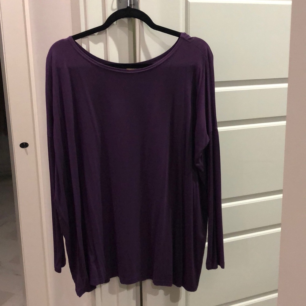Womens Piko size M long sleeve purple top